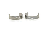 Steel Cuff Bracelet - Stainless Steel Cuff Chevron Bracelets (15x145x0.80mm) Stl012 BRC134