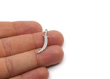 Steel Sword Charm, 50 Stainless Steel Sword Charms With 1 Loop, Earring Charm, Sword Findings (30x7x0.80mm) SMP2828