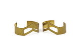 Brass Chevron Bracelet, Raw Brass Bracelet Cuff, Bracelet Bangle (19x151x0.80mm) BRC172