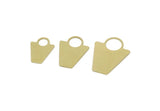 Brass Geometric Charm, Raw Brass Oval Charms, Brass Earring Charms, Brass Charms for Jewelry Making (20/25/30x0.60mm) SMP3096
