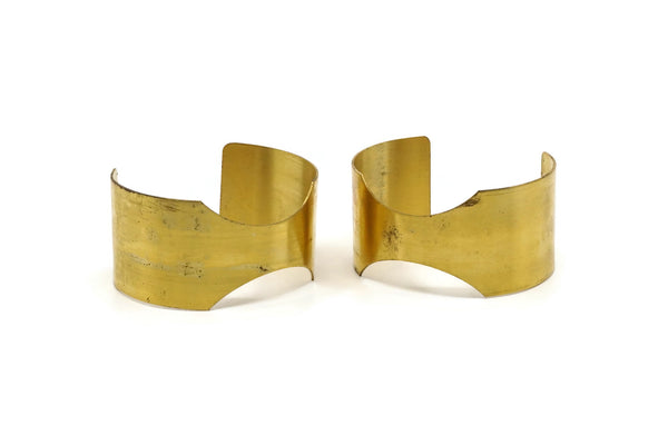 Raw Brass Cuff - Raw Brass Cuff Bracelet Bangles (33x147x0.80mm) Brc036