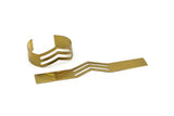 Brass Chevron Bracelet, Raw Brass Bracelet Cuff, Bracelet Bangle (19x151x0.80mm) BRC180