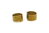Brass Ring Setting - 5 Raw Brass Ring Settings (20mm) MN45