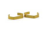 Raw Brass Cuff - 2 Raw Brass Cuff Bracelet Blank Bangles (145x10x1mm) Brc067
