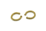Brass Ear Cuff, 4 Raw Brass Ear Cuffs (15x2mm) SY0142