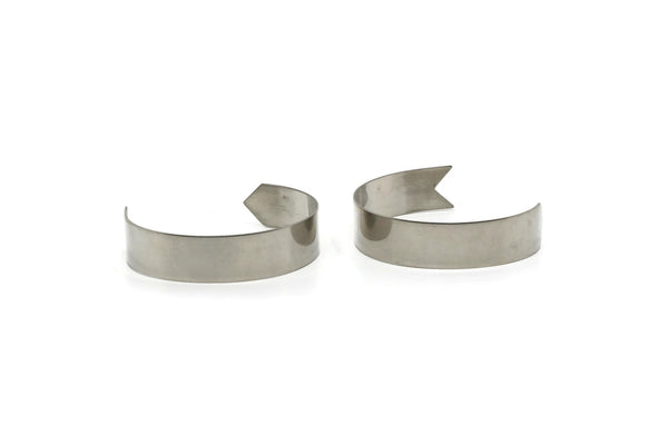 Steel Arrow Cuff - Stainless Steel Arrow Cuff Bracelet Blank Bangles Without Holes (144x15x0.80mm) BRC127