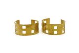 Square Bracelet - Raw Brass Bracelet Cuffs, Bangles (150x19x0.80mm) Brc118