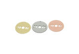 Customized Charm, For Jewelry Making Brass/Steel/Copper Geometric Shaped Moon Phases Charm With 1 Hole, Round Jewelry (25mm) SMP3174