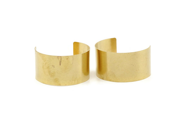 Brass Smooth Bangle - Raw Brass Cuff Bracelet Bangles (35x145x0.80mm) BRC061