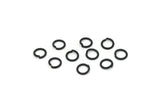 5mm Jump Ring, 125 Oxidized Black Brass Jump Rings, Connectors (5x0.70mm) A0322