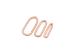 Copper Oval Charm, Raw Copper Oval Rings, Geometric Connectors (16.5/14/12x0.80mm) SMP3195