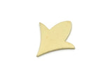 Brass Tulip Blank, 24 Raw Brass Tulip Blanks, Blank Pendant, Blank Findings (16x15x0.80mm) SMP3040