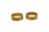 Raw Brass Ring - 5 Raw Brass Ring Settings (21mm) - Mn58