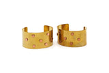 Brass Copper Bracelet, Raw Brass And Copper Cuff Bracelet Bangle (150x35x0.80mm) Brc161