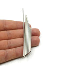 2.5mm Free Nickel Tubes Customize Size - 24 Pcs  Brass Tube Beads - 30mm-40mm-50mm-60mm-70mm-80mm-90mm