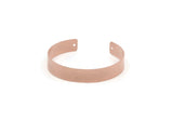 Copper Bangle, Raw Copper Adjustable Bracelet Cuff With 2 Holes (145x10x0.80mm) SMP3274