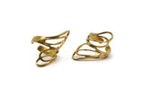 Brass Wing Ring, Raw Brass Adjustable Wing Rings D0434