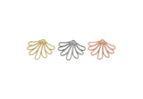 Customized Charm, For Jewelry Making Brass/Steel/Copper Flower Charm With 1 Hole, Personalized Jewelry, Diy Jewelry (25x26mm) SMP3194