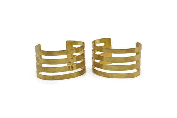 Brass Cuff Bangle - Raw Brass Cuff Bracelet Bangles (41x155x0.80mm) Brc141