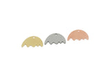 Custom Jellyfish Charms for Jewelry Making, Personalized Brass, Copper, Stainless Steel Ocean Pendant With 1 Hole (12x18mm) SMP3141