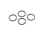 Textured Circle Ring, 24 Oxidized Black Brass Cutting Circles, Connectors (14mm) A0584 Q0548