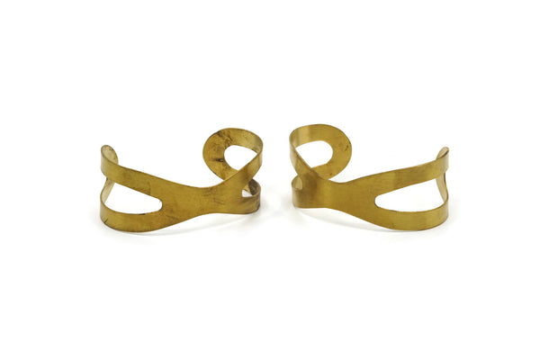 Bow Tie Cuffs - Raw Brass Bow Tie Cuffs (150x19x0.80mm) Brc094