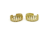 Brass Ring, 2 Raw Brass Adjustable Rings N0059