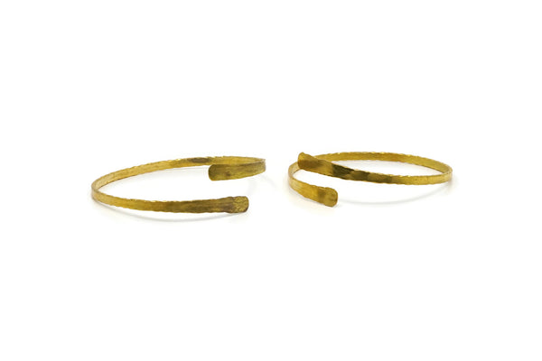 Brass Hammered Cuff - Raw Brass Cuff Bracelet Hammered Bangles (70x4mm) Brc047