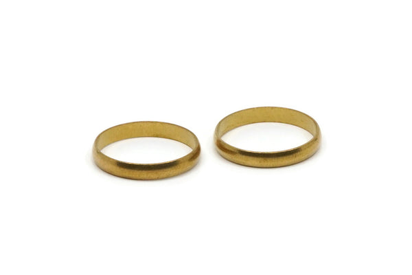 Engagement Ring Setting, 5 Raw Brass Engagement Ring Settings (17mm) MN78
