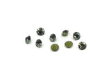 Swarovski Diamond, 12 Black Diamond Swarovski Crystal Diamonds For 4.3/4.4mm Pad SS18