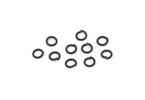 4mm Jump Rings, 250 Oxidized Black Brass Jump Rings, Connectors (4x0.60mm) A0881