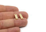 Brass Oval Charm, Raw Brass Oval Charms With Hole, Customized Jewelries (16x4.5x1.5mm) SMP3224