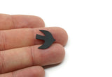 Black Bird Blank, 1 Set Oxidized Black Brass Bird Blanks, Bird Findings (20/30/40x0.60mm) SMP2379 SY0373 SY0407