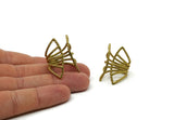Brass Ring, Raw Brass Adjustable Ring N0220