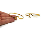 Brass Bracelet Bangle - Raw Brass Cuff Bracelet Bangles (72x56x3.40mm) Brc095
