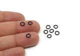 6mm Jump Ring, 50 Oxidized Black Brass Jump Ring Connectors Findings (6x1mm) A0284