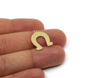 Brass Horseshoe Charm, Raw Brass Horseshoe Charms With 1 Loop, Pendant Findings, Parts Of Jewelry (20/25/30x0.60mm) SMP3097