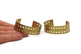 Brass Triangle Bracelet, Raw Brass Cuffs, Bracelets, Bangles (20x152x0.80mm) V014