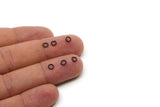 4mm Jump Rings - 100 Oxidized Black Brass Jump Rings, Findings (4x0.70mm) A0338