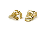 Brass Ethnic Ring, Raw Brass Adjustable Ethnic Rings N0144