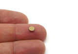 Brass Round Blank, Raw Brass Round Shaped Blanks, Brass Findings, Stamping Blanks (5x1.5mm) SY0152