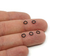 5mm Jump Ring, 125 Oxidized Black Brass Jump Rings, Connectors (5x0.80mm) A0820
