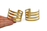 Brass Cuff Bangle, Raw Brass Cuff Bracelet Bangles (40x155x0.80mm) Brc181