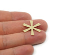 Custom Charms for Jewelry Making, Personalized Brass, Copper, Stainless Steel Blank (25x23mm) SMP3142
