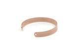 Copper Bangle, Raw Copper Adjustable Bracelet Cuff With 2 Holes (145x8x0.80mm) SMP3244