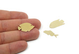 Brass Fish Charm, Raw Brass Fish Charms, Blanks, Findings, Custom Personalized Brass SMP3129
