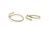 Gold Cuff, Gold Plated Brass Cuff, Bracelet Bangle Q0352