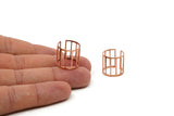 Copper Rail Rings - 5 Raw Copper Rail Rings - 16-17mm / 23 Gauge Mn91