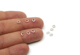 Oval Jump Rings, 50 Antique Silver Plated Brass Oval Strong Jump Rings (3x4mm) Brs 503 A0361