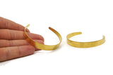 Raw Brass Cuff Bracelet Blank Bangle Without Holes (Width 5 to 10mm) BRC032